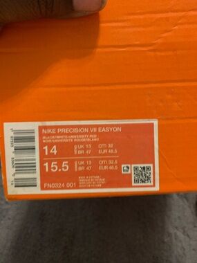 NIKE PRECISION VII EASYON 
 BLACK/WHITE UNIVERSITY RED